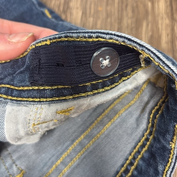 Girls Bermuda Dark Denim Jean shorts size 7 Wonder Nation Brand - Picture 4 of 4